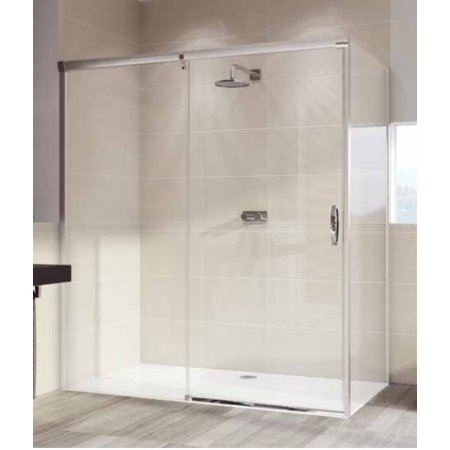 Huppe Aura Elegance Ścianka boczna 20-120x50-200 cm na wymiar profile srebrny mat szkło przezroczyste z powloką AntiPlaque 401680087322