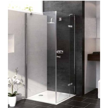 Huppe Enjoy Pure Drzwi uchylne 90x200 cm prawe profile srebrny połysk szkło przezroczyste z powłoką Anti-Plaque 4T0208092322