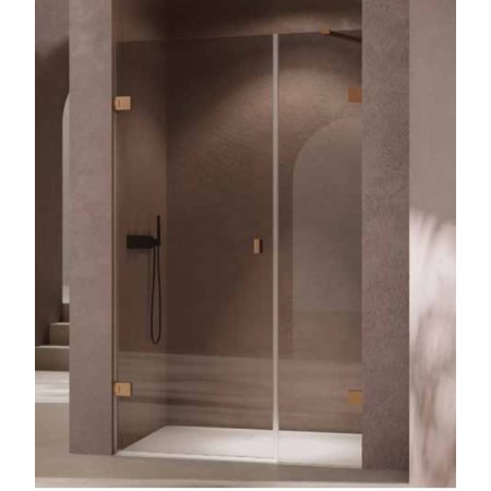 Huppe Solva Pro Drzwi uchylne 70-120x120-200 cm na wymiar lewe profile kolor RAL szkło przezroczyste z powłoką Anti-Plaque 7R2980998322