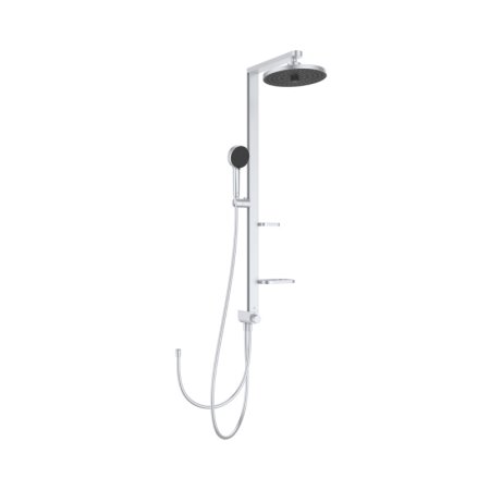 Ideal Standard Alu+ Zestaw prysznicowy natynkowy z deszczownicą srebrny BD585SI