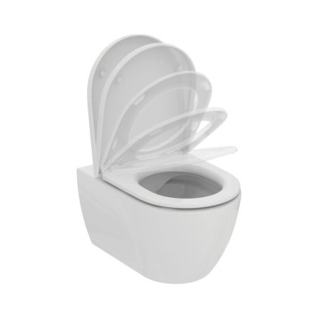 Ideal Standard Ellise Zestaw Toaleta WC bez kołnierza + deska wolnoopadająca biały T569201