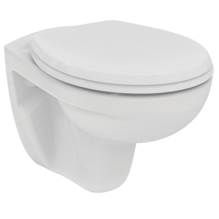 Ideal Standard Eurovit Miska WC wisząca Rimless bez kołnierza 52,5x37 cm, biała K881001