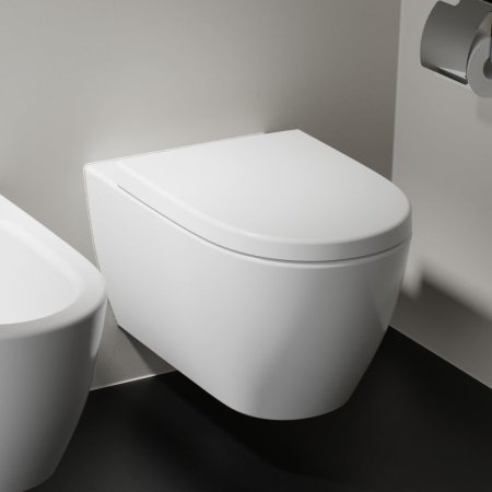Ideal Standard i.life O Zestaw Toaleta WC HydroTwist bez kołnierza spłukiwanie wirowe + deska wolnoopadająca biały T572501