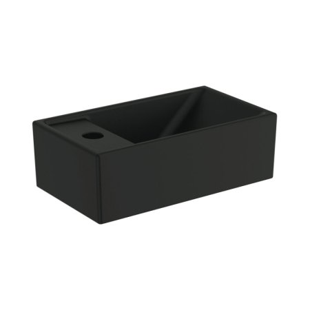 Ideal Standard Tempo Umywalka wisząca lub meblowa 37x21 cm lewa czarny mat E2113V3