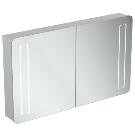 Ideal Standard Mirror+light Szafka z lustrem ścienna 120x70 cm, efekt aluminium T3425AL