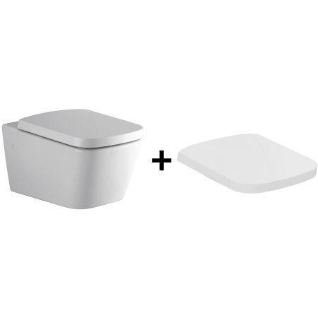 Ideal Standard Strada SimplyU Toaleta WC podwieszana 36x56 cm z deską sedesową zwykłą Duroplast, biała J452101+J452201
