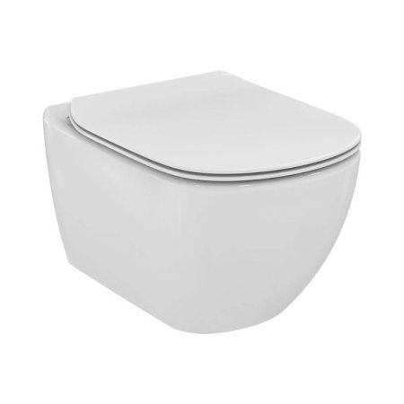 Ideal Standard Tesi Zestaw Toaleta WC AquaBlade bez kołnierza + deska wolnoopadająca biały T354601