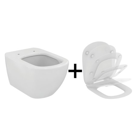 Ideal Standard Tesi Zestaw Toaleta WC AquaBlade z deską Thin T007901+T352701