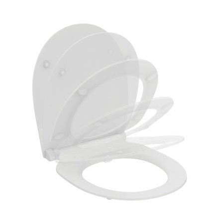Ideal Standard Tirso Deska wolnoopadająca antybakteryjna sandwich biała z powłoką SmartGuard+ E3354HY