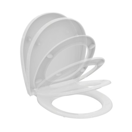 Ideal Standard Tirso Deska wolnoopadająca antybakteryjna wrapover biała z powłoką SmartGuard+ E3355HY