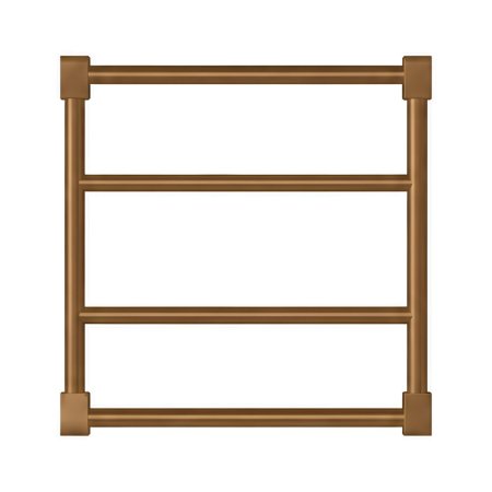 Imers Nexo 1 Grzejnik elektryczny suszarka 52,3x53 cm grzałka z lewej strony stare złoto G018530523/BR/EL