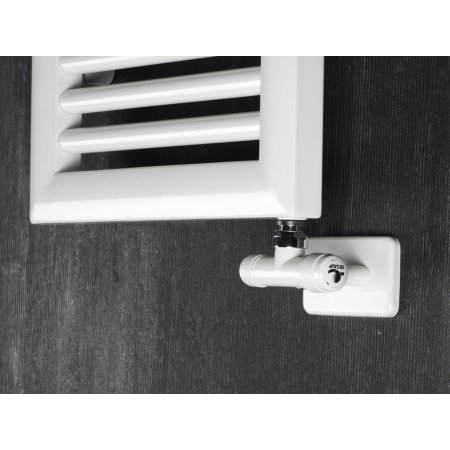 Irsap Zawór termostatyczny kątowy 35 mm jednorurowy, biały KITMONESC01