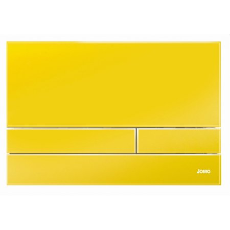 Jomo Exclusive 2.1 Przycisk WC szkło lśniący żółty/chrom mat 167-39001023-00