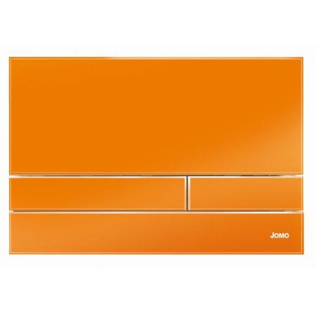 Jomo Exclusive 2.1 Przycisk WC szkło pomarańczowy/chrom mat 167-39002001-00