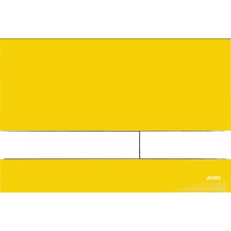 Jomo Exclusive 2.2 Przycisk WC szkło lśniący żółty/biały 167-38001023-00