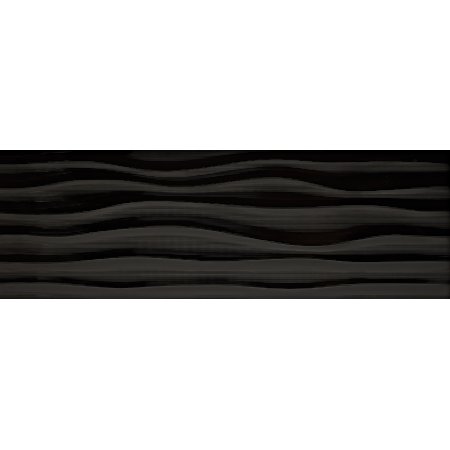 Keraben Millenium Flow Negro Brillo Płytka ścienna 30x90 cm, czarna KEHPG00K