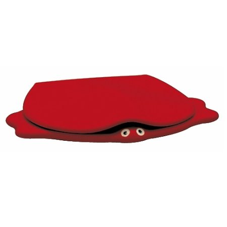 Keramag Kind Deska sedesowa wolnoopadająca dziecięca żółwik, czerwona 573368000