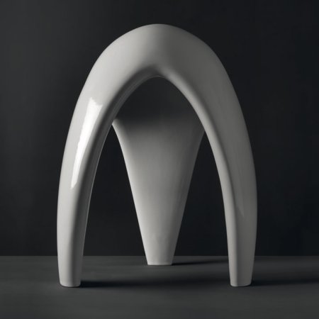 Kerasan Artwork Moscardino Krzesło łazienkowe 40x40x61,5 cm na trzech nogach, białe 470201