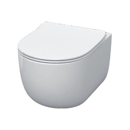 Kerasan Flo Toaleta WC podwieszana 54x36 cm Norim bez kołnierza, biała 311101