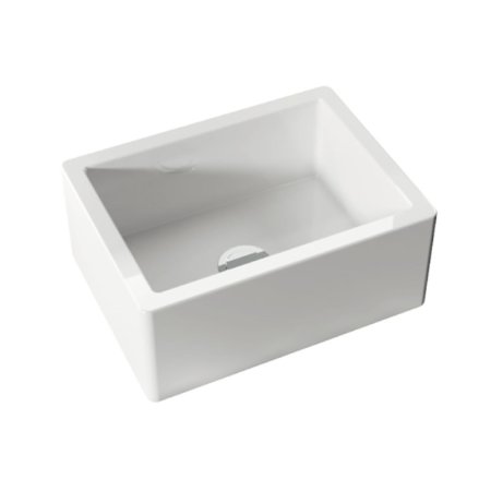 Kerasan Hannah Glasse Essex Zlewozmywak ceramiczny jednokomorowy 60,8x45,6 cm biały 541001