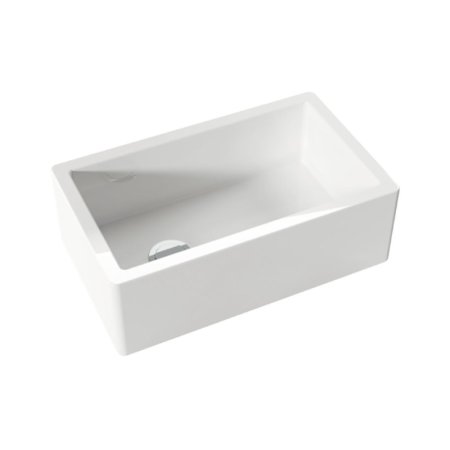 Kerasan Hannah Glasse Essex Zlewozmywak ceramiczny jednokomorowy 75,8x45,6 cm biały 541101