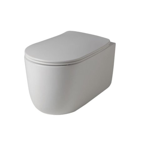 Kerasan NoLita Toaleta WC podwieszana 55x35 cm Norim bez kołnierza, biała 531401