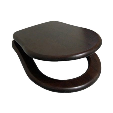 Kerasan Retro Deska sedesowa drewniana wolnoopadająca orzech zawiasy brązowe 108640