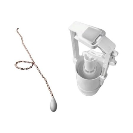 Kerasan Retro Mechanizm spłukujący do spłuczki 108001 z łańcuszkiem w kolorze brązowym 754593