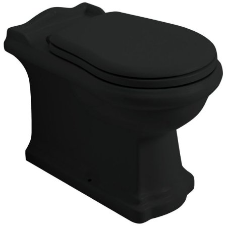 Kerasan Retro Toaleta WC stojąca odpływ poziomy/pionowy czarny mat 101631