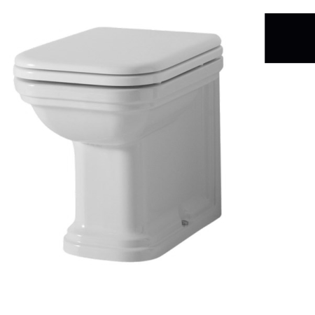 Kerasan Waldorf Miska WC stojąca 55x37cm, czarny połysk 411804