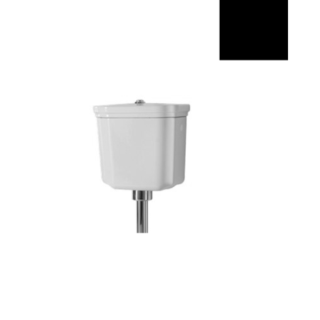 Kerasan Waldorf Zbiornik WC ceramiczny, czarny połysk 418204
