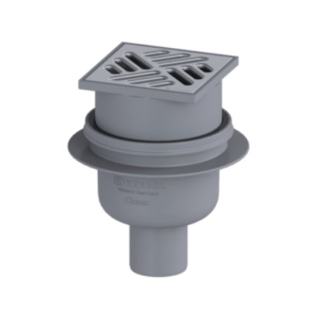 Kessel Classic Odpływ punktowy 10x10 cm srebrny 40250.20