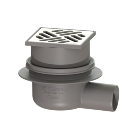 Kessel Classic Odpływ punktowy 10x10 cm srebrny 40150.20