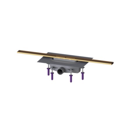 Kessel Linearis Infinity 90 Odpływ liniowy 80 cm brąz szczotkowany 45204.08