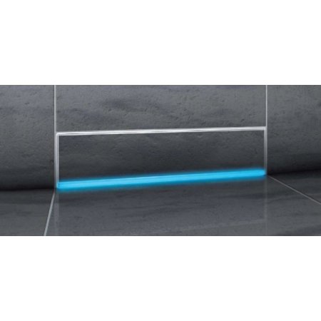 Kessel Scada Odpływ ścienny LED RGB z pokrywą do wklejenia płytki, szary 48003.41
