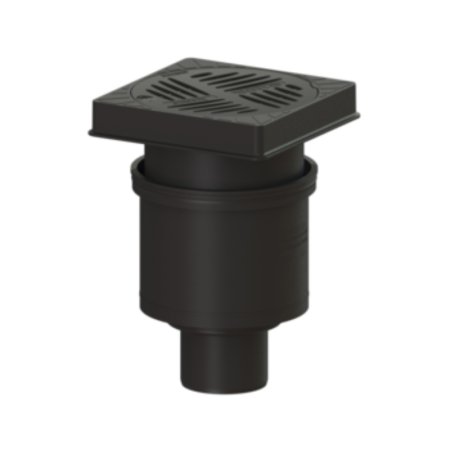 Kessel Wpust podwórzowy 25,8x25,8 cm czarny 67922B