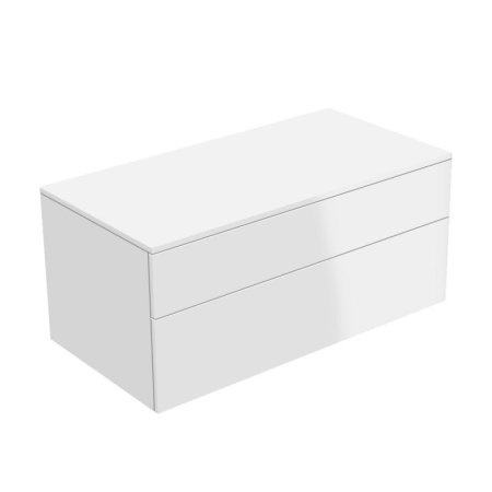 Keuco Edition 400 Szafka łazienkowa 105x53,5x47,2 cm z dwoma szufladami biały połysk 31753210000