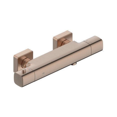 KFA Malaga Bateria prysznicowa termostatyczna natynkowa brushed rose gold z powłoką PVD 5756-010-34