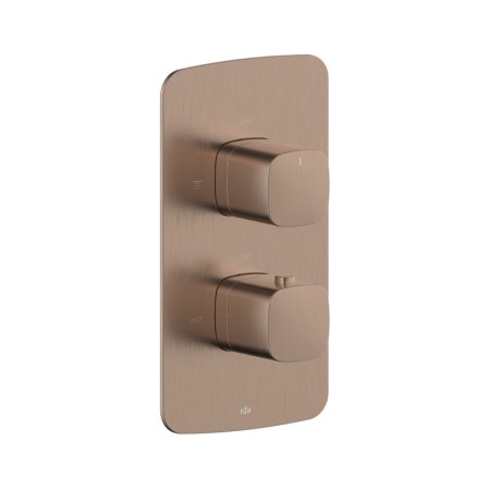 KFA Malaga Bateria prysznicowa termostatyczna podtynkowa brushed rose gold z powłoką PVD 5759-001-34
