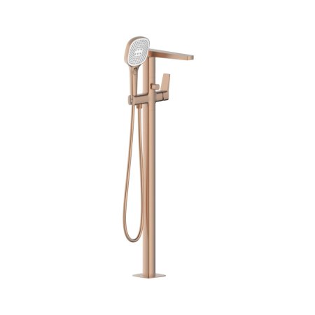 KFA Malaga Bateria wannowa wolnostojąca brushed rose gold z powłoką PVD 4525-510-34