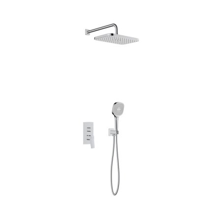 KFA Malaga Zestaw prysznicowy podtynkowy z deszczownicą chrom 4529-501-00