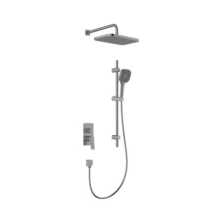 KFA Malaga Zestaw prysznicowy podtynkowy z deszczownicą gun metal grey z powłoką PVD 4529-301-61