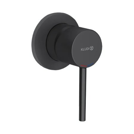 Kludi Bozz Black Bateria prysznicowa podtynkowa czarny mat 389253976