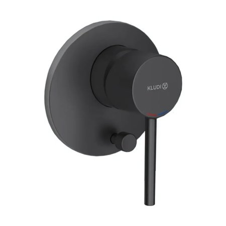 Kludi Bozz Black Bateria wannowo-prysznicowa podtynkowa czarny mat 387163976
