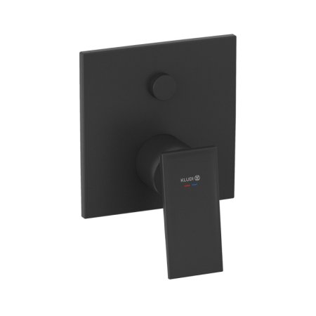 Kludi Decus Bateria wannowo-prysznicowa podtynkowa czarny mat 547593975