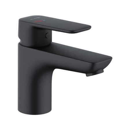 Kludi Pure&Style Bateria umywalkowa bez korka 13,5 cm Cold Start czarny mat 403893975