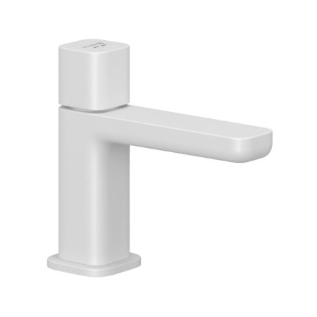 Kludi Renon Bateria umywalkowa bez korka 13,5 cm biały mat 421185375