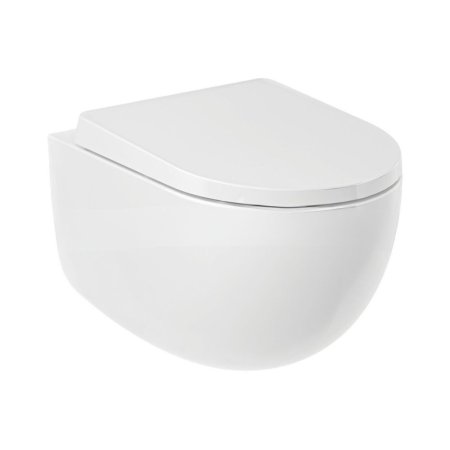 Kludi Resa D Toaleta WC Spiral-Flush bez kołnierza spłukiwanie wirowe biały 24WCW0243