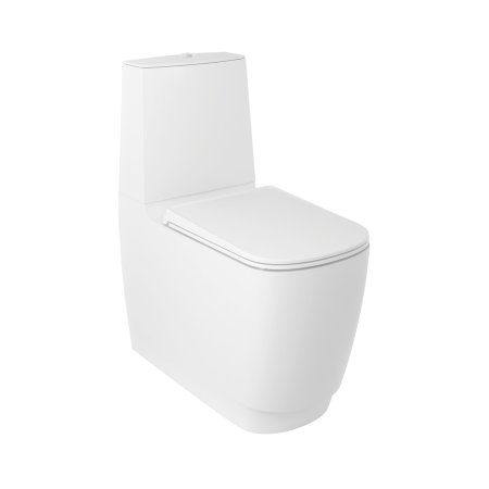 Kludi Resa S Toaleta WC stojąca Spiral-Flush bez kołnierza kompakt biały mat 27WCB0153