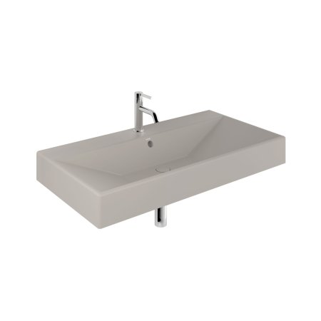 Kludi Resa Umywalka wisząca lub meblowa 100x50 cm szaro-beżowy mat 59WW101O2